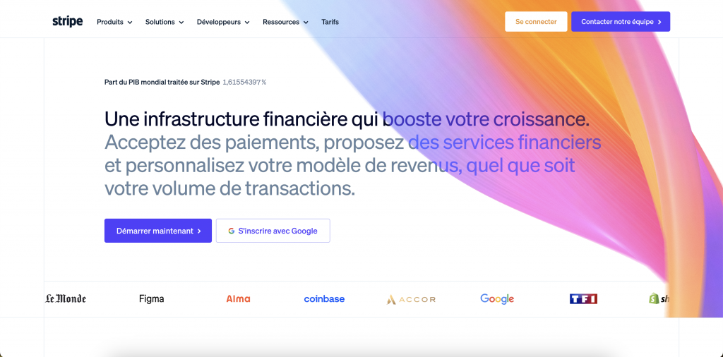 exemple de hero section sur une page d'accueil